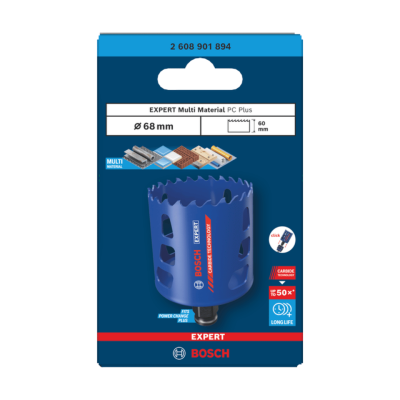 ดอกโฮลซอว์เจาะสแตนเลสและเจาะเหล็ก 68 มม. BOSCH