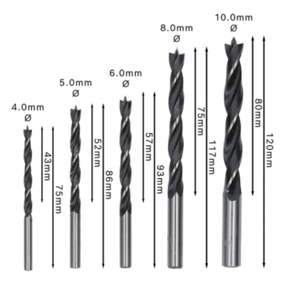 ชุดดอกสว่านเจาะไม้ 4-10 มม. BOSCH (5 ดอก/แพ็ค)