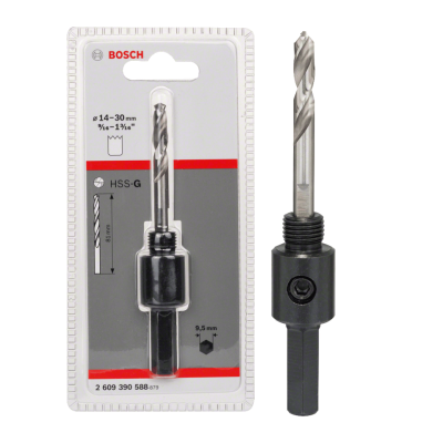 อะแดปเตอร์ก้าน HEX 14 mm.พร้อมดอก HSS-G BOSCH (2609390588)