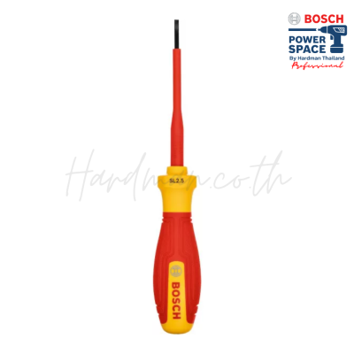ไขควงปากแบนกันไฟ VDE 75 มม. BOSCH รุ่น SL 2.5x75