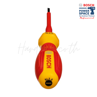 ไขควงปากแบนกันไฟ VDE 75 มม. BOSCH รุ่น SL 2.5x75