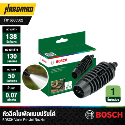 หัวฉีดใบพัดแบบปรับได้ BOSCH Vario Fan Jet Nozzle