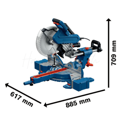 แท่นตัดองศาไฟฟ้าแบบสไลด์ 12 นิ้ว 1800 วัตต์ BOSCH รุ่น GCM 340-305D