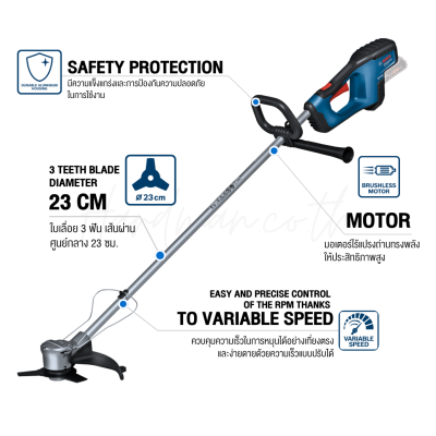 Cordless Brushcutter BOSCH GFR 18V-23 (SOLO)