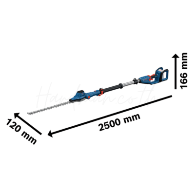เลื่อยตัดแต่งพุ่มไม้ไร้สาย 18 V BOSCH รุ่น GHE 18V-50 TP (เครื่องเปล่า)
