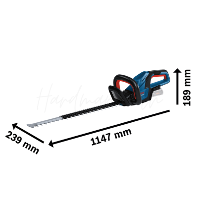 เครื่องตัดแต่งพุ่มไม้ไร้สาย 18V BOSCH รุ่น GHE 18V-60 (เครื่องเปล่า)