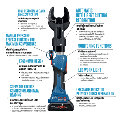 BOSCH GKH 18V-50 Cordless Hydraulic Cutting Tool