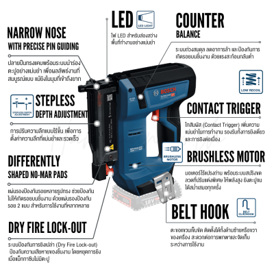 BOSCH GNH 18V-35 Cordless Wood Nailer (0601482780) BOSCH GNH 18V-35 Cordless Wood Nailer (0601482780)