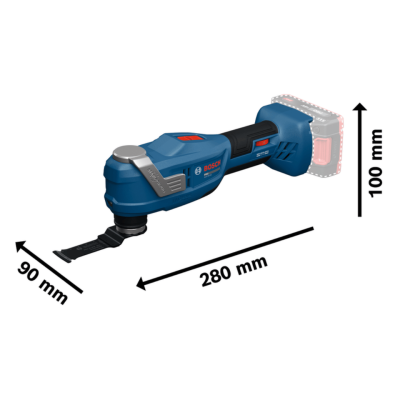 เครื่องมัลติทูลไร้สาย 18V BOSCH รุ่น GOP18V-30 (เฉพาะเครื่อง)