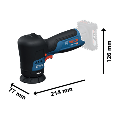 เครื่องขัดเงาไร้สายแบบหมุน 3 นิ้ว 12V BOSCH รุ่น GPO 12V-77 (เครื่องเปล่า)