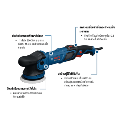 BOSCH PRO GPX9-125S Polisher Tool only