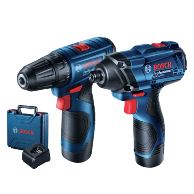 ชุด COMBO สว่านไร้สาย ไขควงไฟฟ้า BOSCH GSB120-LI+GDR120-LI