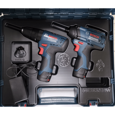 ชุด COMBO สว่านไร้สาย ไขควงไฟฟ้า BOSCH GSB120-LI+GDR120-LI