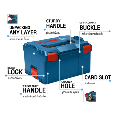 กล่องเก็บเครื่องมือ BOSCH รุ่น L-BOXX 238