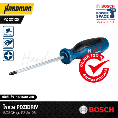 Pozidriv screwdriver 125 mm. BOSCH PZ 2x125 Professional