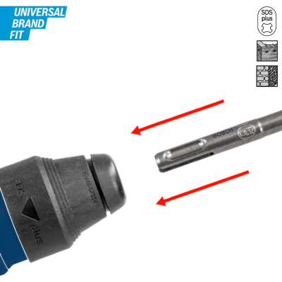 BOSCH SDS Plus-1 (S3) Rotary Hammer Drill Bits, 4–25 mm