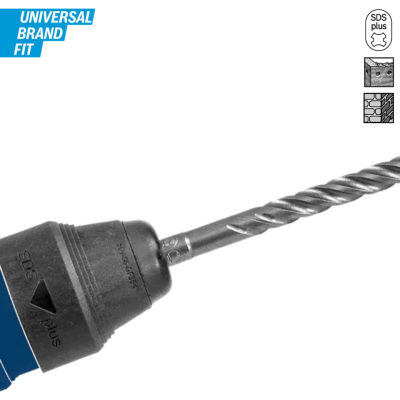 BOSCH SDS Plus-1 (S3) Rotary Hammer Drill Bits, 4–25 mm