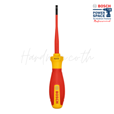 ไขควงปากแบนกันไฟ VDE 75 มม. BOSCH รุ่น SL 3.5x75