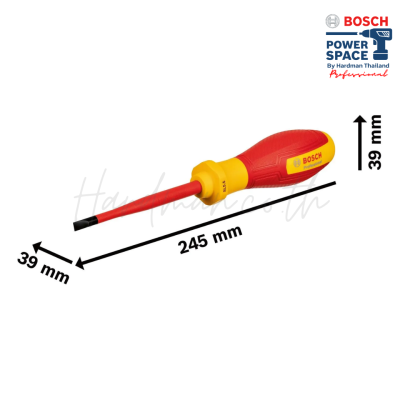 ไขควงปากแบนกันไฟ VDE 100 มม. BOSCH รุ่น SL 5.5x100