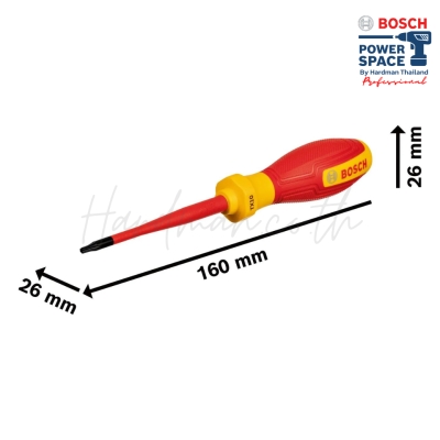 ไขควงหัวท๊อกซ์กันไฟ VDE 75 มม. BOSCH รุ่น TX 10x75