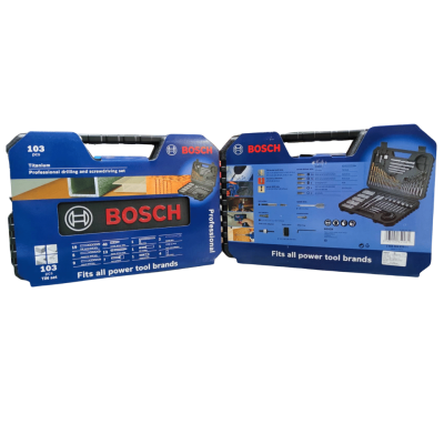 ชุดดอกสว่านพร้อมดอกไขควง  103ชิ้น BOSCH รุ่น TiN set