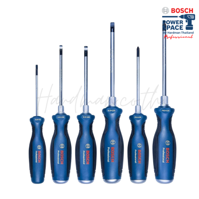 ชุดไขควงปากแฉกเเละปากแบน 6 ชิ้น BOSCH SL/PH