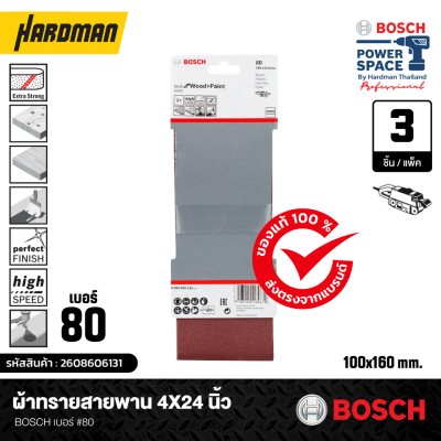 ผ้าทรายสายพาน 4x24 นิ้ว เบอร์ 80