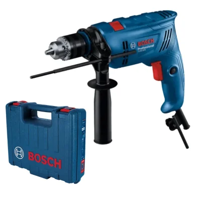 สว่านกระแทก 4 หุน BOSCH รุ่น  GSB 600พร้อมกล่องและอุปกรณ์100ชิ้น