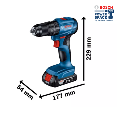 สว่านกระแทกไร้สาย 18V BOSCH รุ่น GSB 185-LI