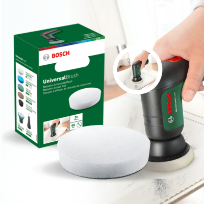 BOSCH แผ่นฟองน้ำเมลามีนขัดละเอียด (สีขาว) 1600A023L2