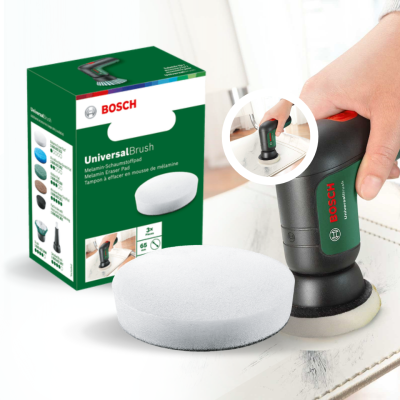 BOSCH แผ่นฟองน้ำเมลามีนขัดละเอียด (สีขาว) 1600A023L2 BOSCH แผ่นฟองน้ำเมลามีนขัดละเอียด (สีขาว) 1600A023L2
