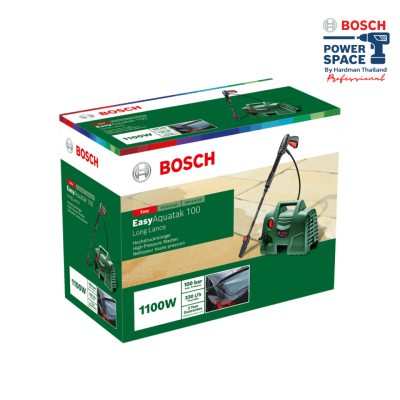 เครื่องฉีดน้ำแรงดันสูง BOSCH EasyAquatak 100 (พร้อมก้านฉีดน้ำแบบยาว)