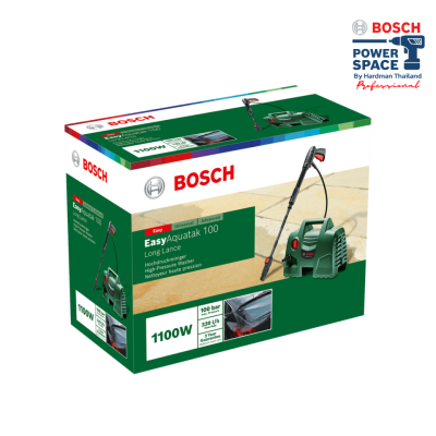 เครื่องฉีดน้ำแรงดันสูง BOSCH EasyAquatak 100 (พร้อมก้านฉีดน้ำแบบยาว) เครื่องฉีดน้ำแรงดันสูง BOSCH EasyAquatak 100 (พร้อมก้านฉีดน้ำแบบยาว)