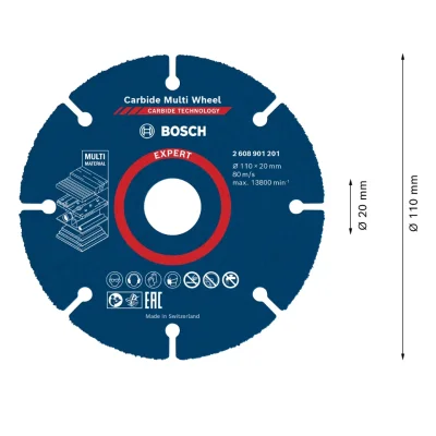 ใบตัดเอนกประสงค์ EXPERT CARBIDE BOSCH 4 นิ้ว 