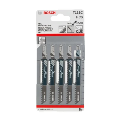 ใบเลื่อยจิ๊กซอว์ตัดไม้ (5 ใบ/แพค) BOSCH ใบเลื่อยจิ๊กซอว์ตัดไม้ (5 ใบ/แพค) BOSCH