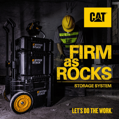 CAT DA41005 PLASTIC TOOL STORAGE BOX WITH WHEELS 3PCS