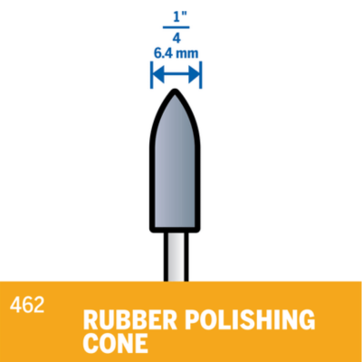 หัวขัดยาง 1/4" DREMEL รุ่น 462 (เเพ็คละ 3 ชิ้น)