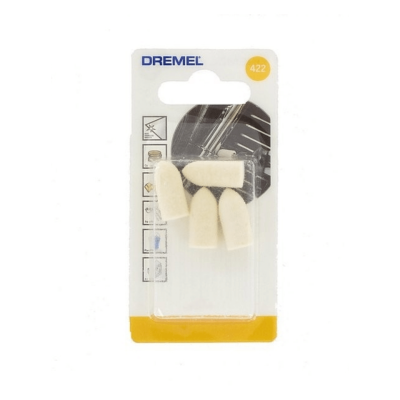 หัวขัดสักหลาด 3/8 นิ้ว DREMEL รุ่น 422 ( แพ็คละ 4 ชิ้น )