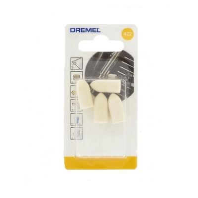 หัวขัดสักหลาด 3/8 นิ้ว DREMEL รุ่น 422 ( แพ็คละ 4 ชิ้น ) หัวขัดสักหลาด 3/8 นิ้ว DREMEL รุ่น 422 ( แพ็คละ 4 ชิ้น )