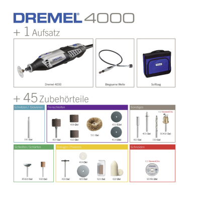 เครื่องมืออเนกประสงค์ DREMEL รุ่น 4000-1/45 เครื่องมืออเนกประสงค์ DREMEL รุ่น 4000-1/45