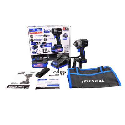 บล็อกกระแทกไร้สาย 550Nm 20 V TEXUS BULL รุ่น TX-9713