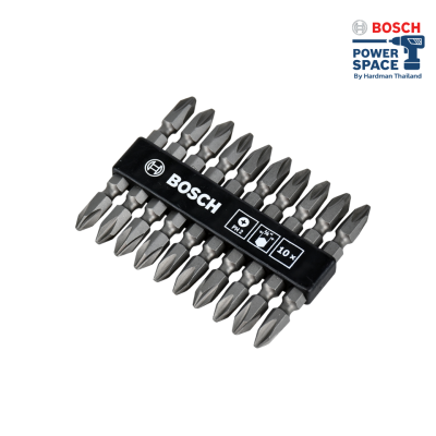 BOSCH PH2 65mm Grey Screwdriver Bit (10 pcs) 2608521039