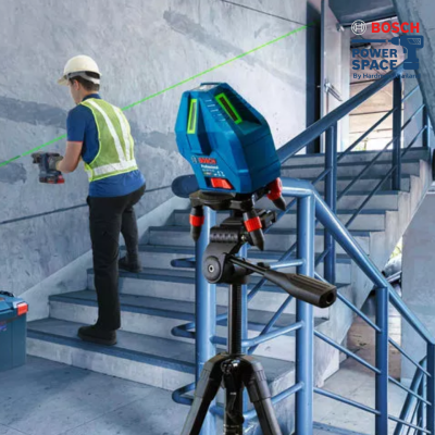 เลเซอร์กำหนดแนวเส้นแสงเขียว 5 เส้น BOSCH รุ่น GLL 50-15 G