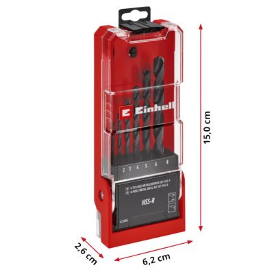 ชุดดอกสว่านเจาะเหล็ก 6 ชิ้น 