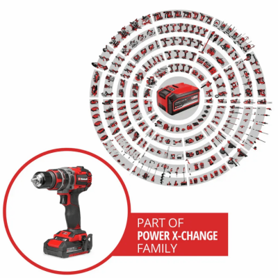 EINHELL PROFESSIONAL Cordless Impact Drill TP-CD 18/60 Li- i BL (1x2,0Ah)