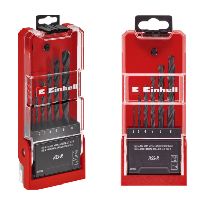 Einhell 6‑pc Metal Drill Bit Set HSS‑R