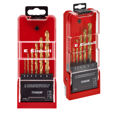 ชุดดอกสว่านเจาะเหล็ก EINHELL รุ่น HSS-TIN 6 ชิ้น