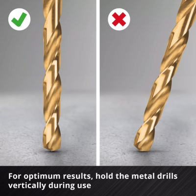 Einhell 19‑pc Metal Drill Bit Set HSS‑TIN