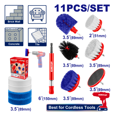 EMTOP ECB0301 3 Pcs Cleaning brush set(copy)