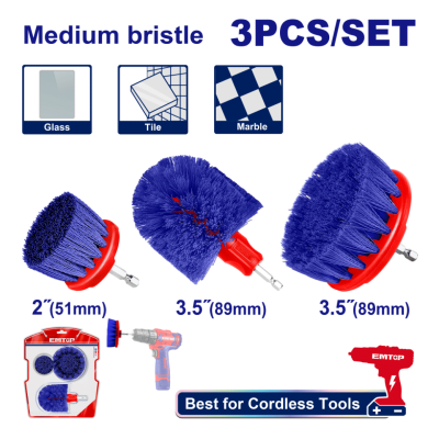EMTOP ECB0301 3 Pcs Cleaning brush set